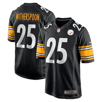 mens nike ahkello witherspoon black pittsburgh steelers gam